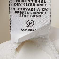 Pre Owned Diane Von Furstenberg White Jersey Sleeveless Carrie Dress L