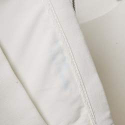 Pre Owned Diane Von Furstenberg White Jersey Sleeveless Carrie Dress L