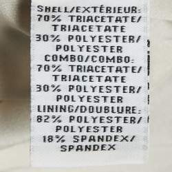 Pre Owned Diane Von Furstenberg Black Crepe Contrast Panel Gail Mini Dress M