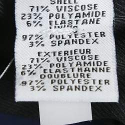 Pre Owned Diane Von Furstenberg Blue Knit Single Breasted Reiko Blazer M