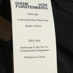 Diane Von Furstenberg Multicolor Printed Silk Belted Jumpsuit M