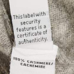 Pre Owned Diane Von Furstenberg Grey Cashmere Turtle Neck Sweater M/L