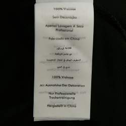 Pre Owned Diane Von Furstenberg Black Jersey Ruched Midi Dress L