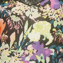 Diane von Furstenberg Multicolor Floral Print Silk Parisse Cami Top S