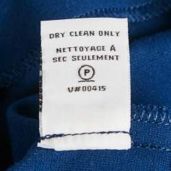 Pre Owned Diane Von Furstenberg Blue Jersey Esme Pencil Skirt L