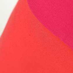 Diane Von Furstenberg Pink Colorblock Crepe Shift Dress L