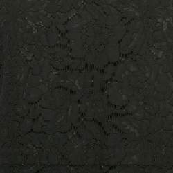 Diane Von Furstenberg Black Lace Yeva Top and Skirt Set L