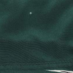 Diane Von Furstenberg Green Printed Silk Dress S