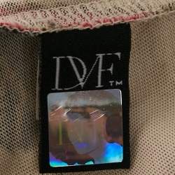 Pre Owned Diane Von Furstenberg Multicolor Printed Jersey Mini Dress M