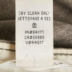 Pre Owned Diane Von Furstenberg Grey Wool Nicollete Trouser S