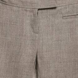 Pre Owned Diane Von Furstenberg Grey Wool Nicollete Trouser S