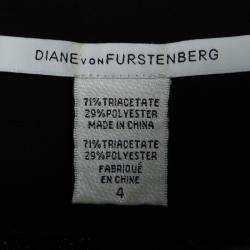 Pre Owned Diane Von Furstenberg Black Side Zip Detail Sleeveless Carpreena Dress S