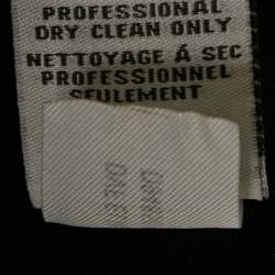 Pre Owned Diane Von Furstenberg Black Stretch Crepe Draped Elliana Dress S