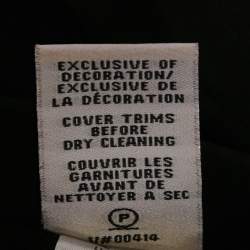 Pre Owned Diane Von Furstenberg Black Embellished Crepe Mini Dress M