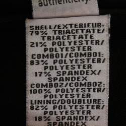 Pre Owned Diane Von Furstenberg Black Embellished Crepe Mini Dress M