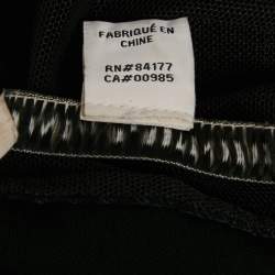 Pre Owned Diane Von Furstenberg Black Embellished Crepe Mini Dress M