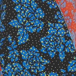 Pre Owned Diane Von Furstenberg Multicolor Printed Silk Maxi Dress S