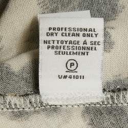 Pre Owned Diane Von Furstenberg Animal Print Cotton Wrap Around Playsuit XS