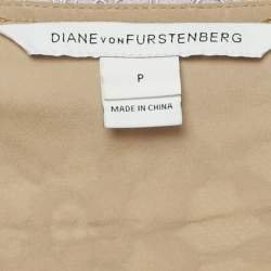 Pre Owned Diane Von Furstenberg Purple Lace Mini Dress XS