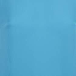 Pre Owned Diane Von Furstenberg Blue Silk Short Sleeve Maggy Top S