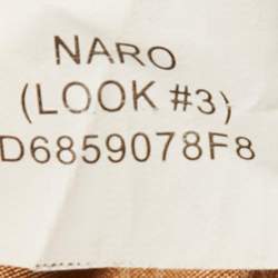 Pre Owned Diane Von Furstenberg Brown/Pink Printed Silk Naro Dress M