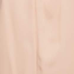 Pre Owned Diane Von Furstenberg Beige Crepe Sleeveless Top S