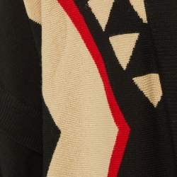 Pre Owned Diane von Furstenberg Black Silk & Cashmere Bonni Open Cardigan S