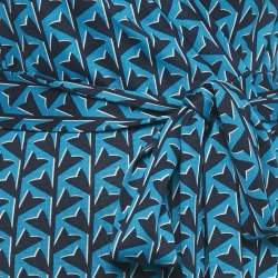 مملوكة مسبقًا Diane Von Furstenberg Blue Printed Silk Wrap Around Maxi Dress XS