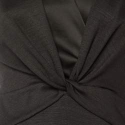 مملوكة مسبقًا فستان ديان فون فرستنبرغ ميدي عقدة صوف مزيج أسود مقاس صغير جدًا (إكس سمول)