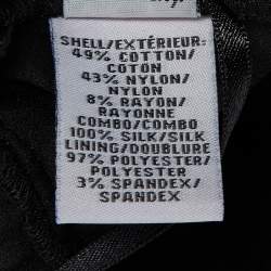 Pre Owned فستان ديان فون فرستنبرغ شيلين دانتيل أزرق كحلي / أسود برباط حول الجسم مقاس متوسط