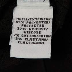 Pre Owned فستان ديان فون فرستنبرغ قصيرة سوداء بليسيه كريب صغيرة