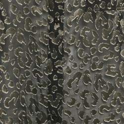 Pre Owned بلوزة ديان فون فرستنبرغ حرير جاكار أسود جيلمور سموس كات شير مقاس متوسط