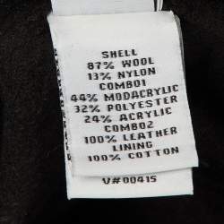 مملوكة مسبقًا Diane Von Furstenberg Black Shearling Faux Fur Vest Coat M