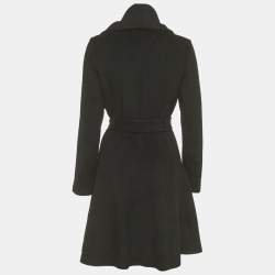 مملوكة مسبقًا معطف ديان فون فرستنبرغ صوف مفتوح أسود صغير