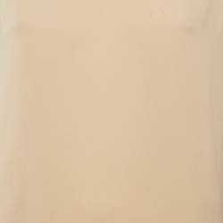 Pre Owned Diane Von Furstenberg Beige/ Black Silk Sheer Long Sleeve Blouse L