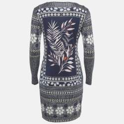 مملوكة مسبقًا Diane Von Furstenberg Navy Blue Silk Jersey Reina Long Dress M