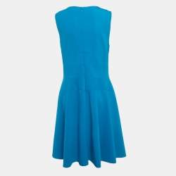 Pre Owned Diane Von Furstenberg Blue Jersey Citra Mini Dress XL