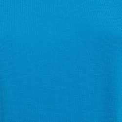 Pre Owned Diane Von Furstenberg Blue Jersey Citra Mini Dress XL