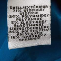 Pre Owned Diane Von Furstenberg Blue Jersey Citra Mini Dress XL