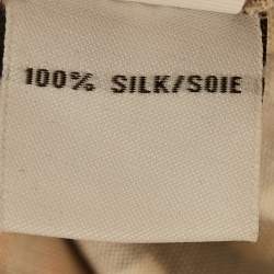 مملوكة مسبقًا Diane Von Furstenberg Black Abstract Print Jersey Wrap Mini Dress L