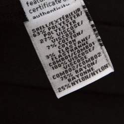 Pre Owned Diane Von Furstenberg Black Floral Lace Sleeve Detail Elizabeth Wrap Dress XS