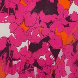 Pre Owned Diane Von Furstenberg Pink Silk Eden Garden Printed Davina Maxi Dress S