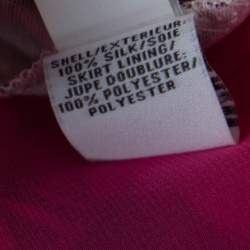 Pre Owned Diane Von Furstenberg Pink Silk Eden Garden Printed Davina Maxi Dress S