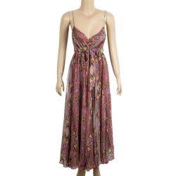 Pre Owned Diane Von Furstenberg Jolie Printed Dress M