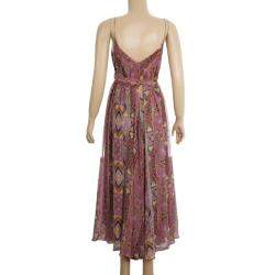 Pre Owned Diane Von Furstenberg Jolie Printed Dress M