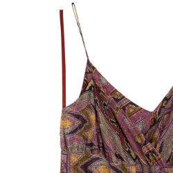 Pre Owned Diane Von Furstenberg Jolie Printed Dress M