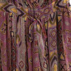 Pre Owned Diane Von Furstenberg Jolie Printed Dress M