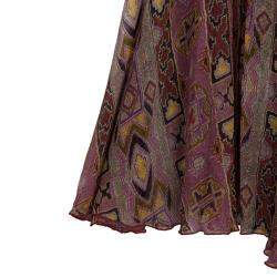 Pre Owned Diane Von Furstenberg Jolie Printed Dress M