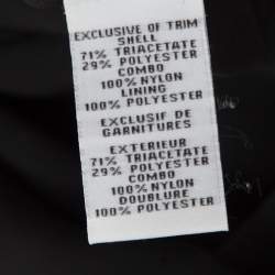 مملوكة مسبقًا Diane von Furstenberg Black Fringe Embellished Lace Back Detail Margherita Dress M