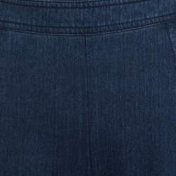 Pre Owned Diane Von Furstenberg Indigo Stretch Denim High Rise Flared Joan Jeans M